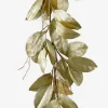 55in Long Glittered Gold Magnolia Leaf Garland, Case of 4