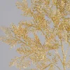 30in Long Glitter Painted Cypress Leave Spray