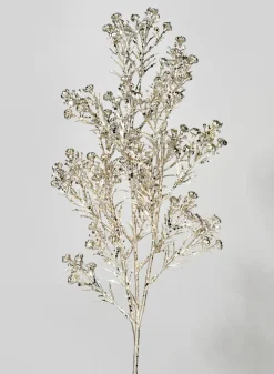 19in Long Glittery Champagne Rosemary Grass Spray, Case of 12