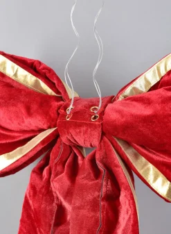 22in Long Gold Edge Velvet Bow