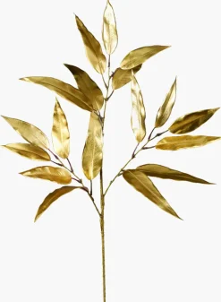 29in Long Gold Eucalyptus Leaf Spray, Case of 12