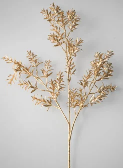35in Long Gold Floral Deco Pick, Case of 12