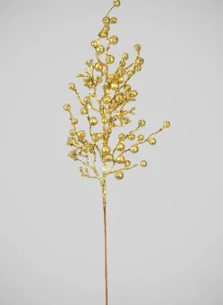 24in Long Gold Glitter Ball Pick