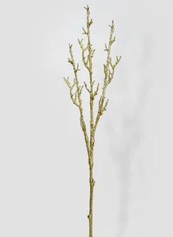 44in Long Gold Glitter Branch