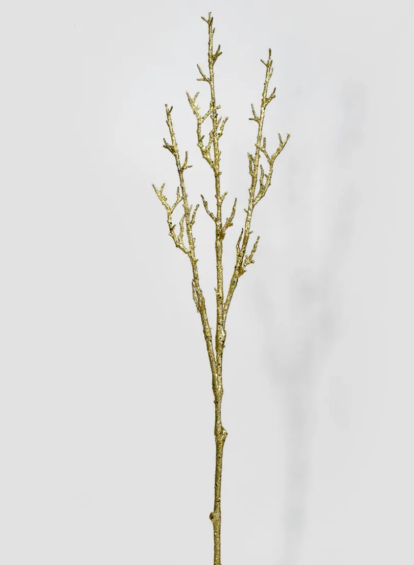 44in Long Gold Glitter Branch