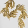 65in Long Gold Glitter Cedar Garland