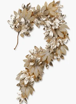 72in Long Gold Leaf Garland, Case of 2