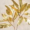 35in Long Gold Magnolia Leaf Spray, Case of 12
