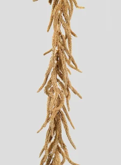 56in Long Gold Pine Needle Garland