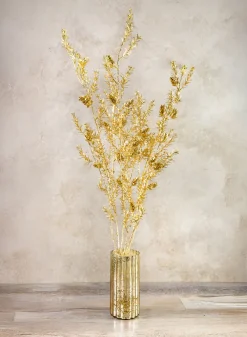 44in Long Gold Pine Needle Spray with Pinecones, Case of 12