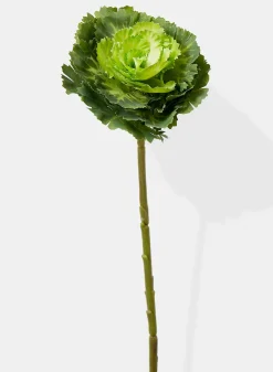15in Long Green Ornamental Cabbage Pick, Case of 12