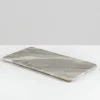 11.5in Long Handcrafted White Marble Tray