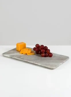 11.5in Long Handcrafted White Marble Tray