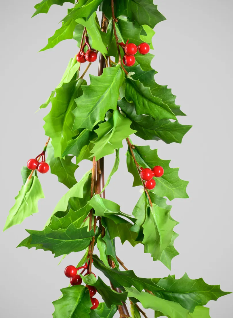 72in Long Holly Berry Garland