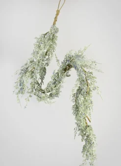 60in Long Iced Blue Berry Pine Garland