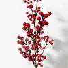 27in Long Iced Red Berries Pick, Case of 12