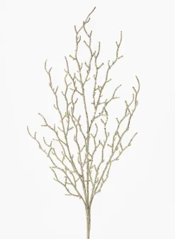 26in Long Iridescent Glitter Coral Branch, Case of 12