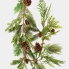 60in Long Jingle Bell Pine Cone Garland