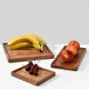 7in Long Lambok Wood Tray, Small, Set of 4