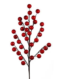 21.5in Long Large Red Berry Spray, Case of 12