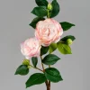 32in Long Light Pink Tea Flower Spray, Case of 12