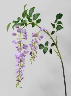 56.5in Long Medium Purple Wisteria Spray, Case of 12