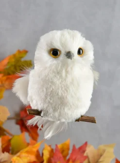 3in Long Mini White Hanging Owl, Case of 12