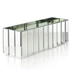 15.75in Long Mirror Strips Rectangle Glass Vase