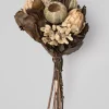 14in Long Mixed Dried Pods and Leaves Bouquet