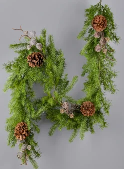 77in Long Mixed Pine Plus Pine Cones Vine
