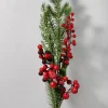 31.25in Long Mixed Pine & Red Berries Pick, Case of 12
