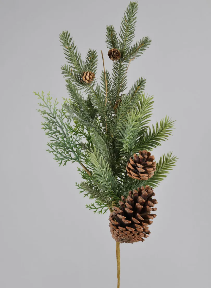 20in Long Northern Pine Pick with Pinecones, Case of 12