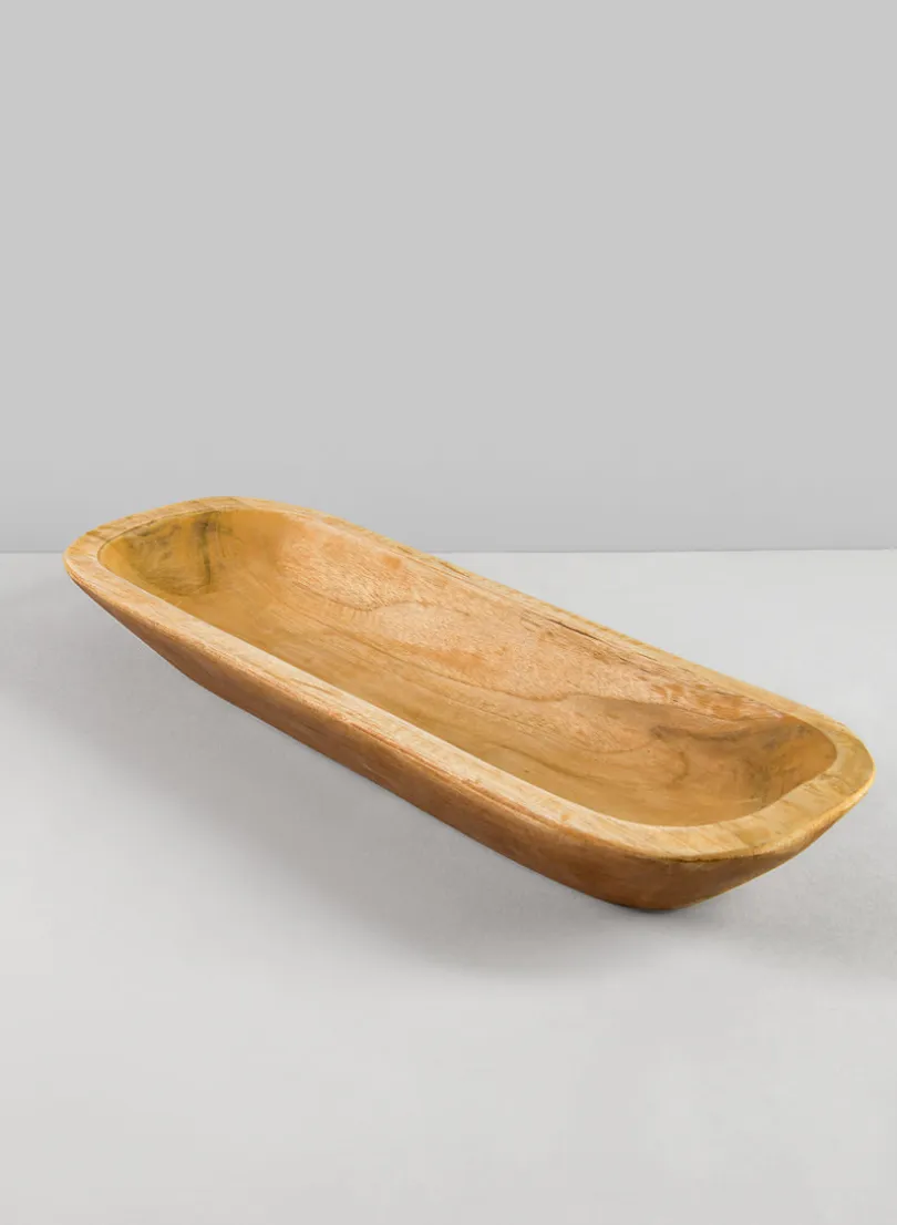 16in Long Padang Rectangular Wood Bowl