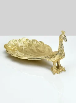 9in Long Peacock Dish