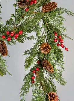 60in Long Pine and Berry Garland