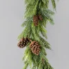 72in Long Pine Garland with Pine Cones