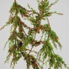 72in Long Pine With Red Mini Berry Garland