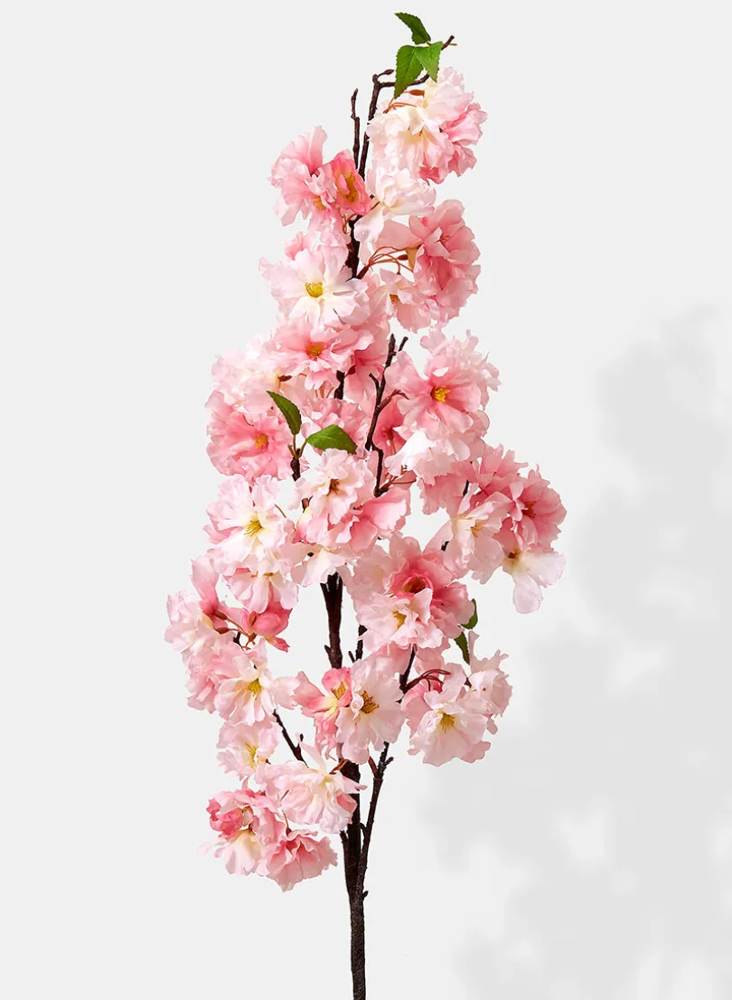 48in Long Pink Cherry Blossom Spray, Case of 12