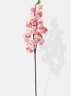 48in Long Pink Cherry Blossom Spray, Case of 12