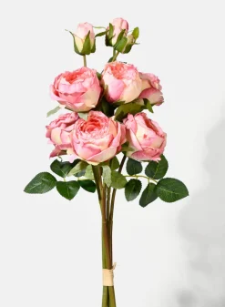 24in Long Pink Roses Bouquet, Case of 12
