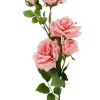 38in Long Pink Rose Spray, Case of 12