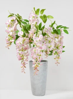 37in Long Pink Wisteria Spray, Case of 12