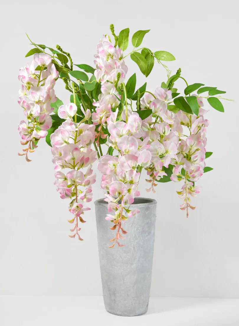 37in Long Pink Wisteria Spray, Case of 12