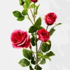 38in Long Pink Zhen Hui Rose Spray, Case of 6