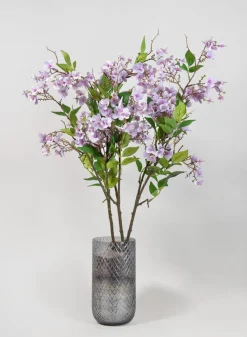 32in Long Purple Spring Blossom Branch, Case of 12