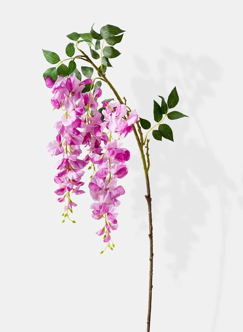 57in Long Purple Wisteria Spray, Case of 12