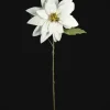 29in Long Real Touch Real Look White Poinsettia Stem, Case of 12
