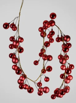 69in Long Red Ball Garland