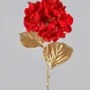 26in Long Red Hydrangea Spray
