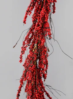 72in Long Red Mini Berry Garland